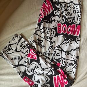 Wild Rose Comic Book Leggings